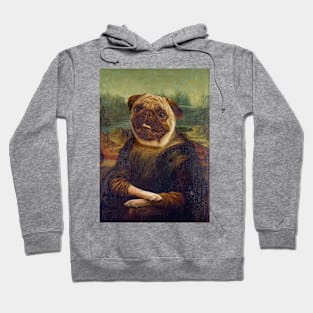 Mona Lisa Pug Hoodie